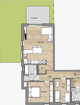 TOP Wohnung im EG mit Terrasse und Garten! - Neustadt (Aisch)