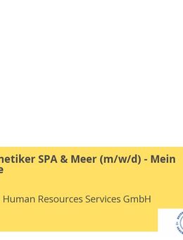 Junior Kosmetiker SPA & Meer (w/m/d) - Mein Schiff Flotte - Berlin Mitte