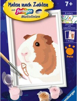 Ravensburger Malen nach Zahlen CreArt, Niedliches Meerschweinchen, Made in Europe