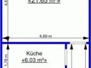 2-Raum-Wohnung im Stadtzentrum mit Dusche und Balkon - Gera