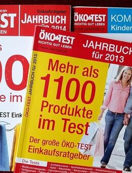 3 ältere, immer noch sehr informative Ökotest Jahres Hefte - Niederfischbach