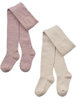 WHEAT Strickstrumpfhose 2 pk Wool Lace Tights Karla (Packung 2 St)