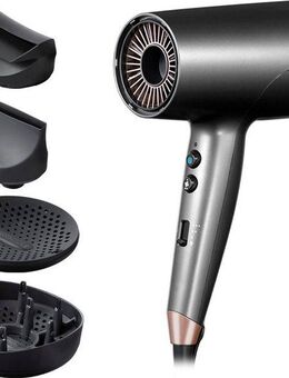 Remington Haartrockner D6077 ONE Dry & Style Hairdryer, 2000 W, 120 km/h Luftstrom, 4 Aufsätze, 8 Heiz-& Geschwindigkeitskombinationen