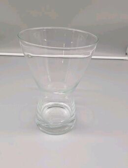 Glasvase Glas Höhe 23cm Durchmesser ca. 16cm Vase Dekoration Deko Blumenvase - Essen