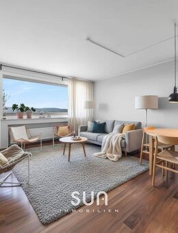 IN ESCHERSHEIM THRONEN - helle 3-Zimmer-Wohnung mit Taunusblick, wo jeder Tag friedlich ausklingt - Frankfurt (Main)