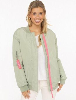 Zwillingsherz Bomberjacke "Happy" verdeckter Reißveschluss, Taschen