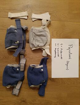 4x Popolini EasyFree Set Gr. M (Organic) + Einlagen & Vlies - Berlin