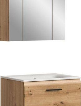 INOSIGN Badezimmer-Set, (Set, 3-St), Florenz, Badkombination 3-tlg., Artisan Oak NB, inkl. Waschbecken