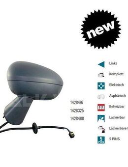 AUSSENSPIEGEL SPIEGEL LINKS ELEKTRISCH ASP OPEL MERIVA B 1428497 - Dortmund Wickede