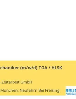 Anlagenmechaniker (m/w/d) TGA / HLSK - Krailling