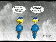 Lustige Sonne Kacke Hösti Postkarte witzige Karte - Hamburg