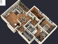 MEGA FERNSICHT! Schöne + gut geschnittene 4 Zimmer Wohnung mit PARKETT und Gäste-WC - Frankfurt (Main)