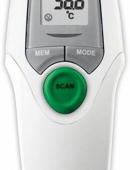 ecomed Infrarot-Fieberthermometer TM-65E, berührungslose Messung: Körper, Umgebung, Flüssigkeit, Oberfläche