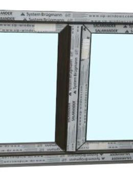 Kunststofffenster neu auf Lager 150x80 cm (bxh) Mooreiche - Essen