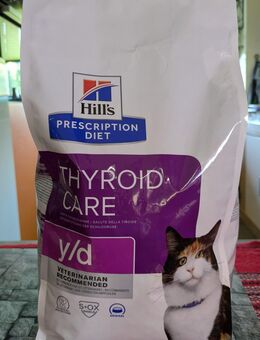 Hill's Prescription Diet y/d Thyroid Care Diät-Trockenfutter für Katzen bei Schilddrüsenüberfunktion, 3 kg - Dresden