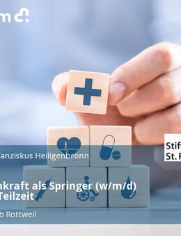 Pflegefachkraft als Springer (w/m/d) Vollzeit / Teilzeit - Tuttlingen