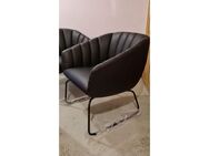 Signet Lenni Designer-/Clubsessel Leder schwarz - Stuttgart