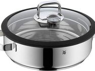 WMF Dampfgartopf Vitalis, Bräter Induktion, Cromargan® Edelstahl Rostfrei 18/10 (1-tlg), Dampfgarer mit integriertem Thermometer, backofengeeignet