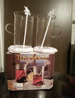 2 Tee Gläser - Tea-Punch in OVP ⭐NEU⭐ - Vilshofen (Donau) Zentrum