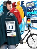 NEXTCOVER Regenponcho Regencape wasserdicht dunkelblau Gr. XL in 75217
