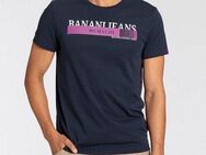 Bruno Banani T-Shirt kurze Ärmel, schmale Passform, bedruckt, Rundhalsausschnitt