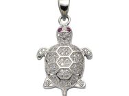Vivance Kettenanhänger 925 Sterling Silber Schildkröte