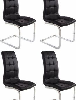 INOSIGN Freischwinger Lola (Set, 4 St), 2 oder 4 Stück, Bezug in Kunstleder oder Samtsoff, chrom Metallgestell
