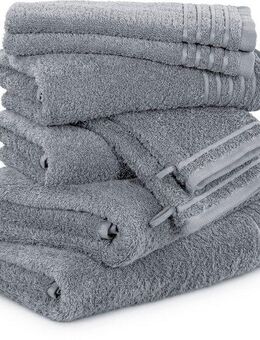 Möve Handtuch Set New Classic, Walkfrottier (8-St), Waschhandschuhen, Gäste-, Hand- und Duschtüchern, 100% Baumwolle