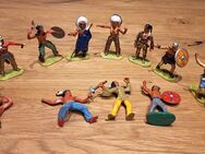 Ca 50 Elastolin/Britains Figuren und andere Indianer--Cowboy--usw 6-8 cm hoch +++++NEUE BILDER - Meckenheim