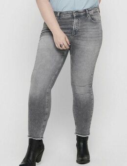 ONLY CARMAKOMA Skinny-fit-Jeans CARWILLY REG SK ANK JNS in washed-out Optik