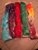 Haare Kunst neu ovp gesamt Paket bunt in 73432