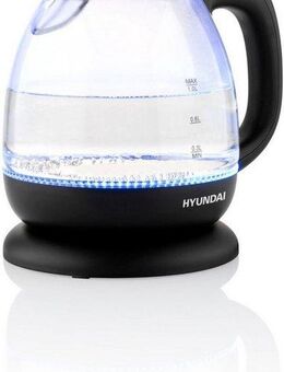Hyundai Wasserkocher VK101, 1 l, 1100 W, 1100 W, automatische Deckelöffnung und Abschaltung, Spirale für Kabel