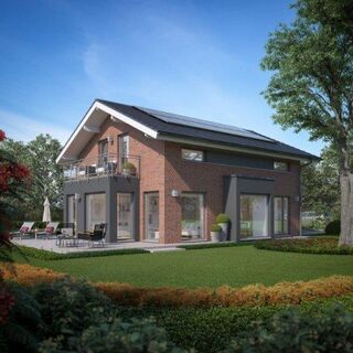 Modernes Niedrigenergiehaus