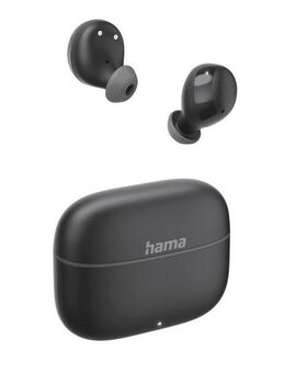 Hama True Wireless Kopfhörer In Ear, Ladecase, bis 20h Akku, Bass Boost Bluetooth-Kopfhörer (Sprachsteuerung, True Wireless, kompatibel mit Siri, Google Assistant, Siri, A2DP Bluetooth, AVRCP Bluetooth, HFP, SPP)