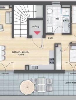 Wunderschöne Penthouse Wohnung als Erstvermietung inkl. schöner Küche - Zirndorf