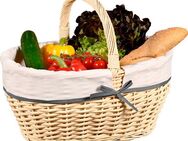 KESPER® Einkaufskorb, Weidengeflecht mit Textilfutter