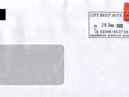 City Brief Bote: MiNr. 1 a, 15.02.2005, "CBB-Firmenlogo", Wert zu 0,44 EUR, Ganzstück (Umschlag), Rechteckstempel, echt gelaufen - Brandenburg (Havel)