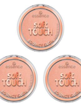 Essence Highlighter soft TOUCH BOUNCY GLOW, 3-tlg., 3-tlg., cremige Textur, aufhellend, leichter Duft, alle Hauttypen