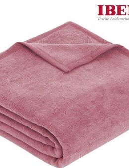 Wohndecke Luxus, IBENA, verschiedene Größen, unifarbenes Design, Kuscheldecke