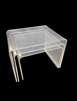 Ineinanderstellbare Plexiglastische 3er Set 60er 70er Jahre - Ginsheim-Gustavsburg
