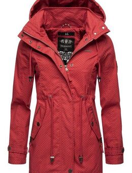 Marikoo Outdoorjacke Nyokoo modische Baumwoll Übergangsjacke mit großer Kapuze