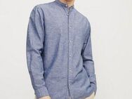 Jack & Jones Langarmhemd JJESUMMER BAND LINEN BLEND SHIRT LS SN