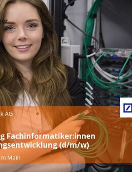 Ausbildung Fachinformatiker:innen Anwendungsentwicklung (d/m/w) - Frankfurt (Main)