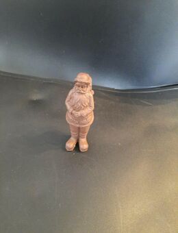 Weihnachtsmann Stein kleiner Nikolaus - Höhe ca. 12cm - braun - Essen