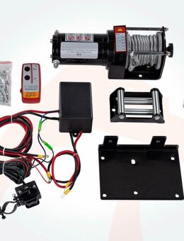 Elektrische Seilwinde 12V 1,3t Elektrowinde Motorwinde Offroadwinde Fernbedienung Starter Set - Wuppertal