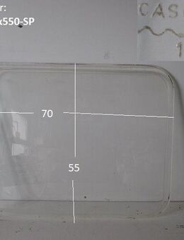Wohnwagenfenster CASOCRYL D61 108 ca 70 x 55 Sonderpreis (Kleberreste/ Kratzer) Fendt / Tabbert blau - Schotten Zentrum