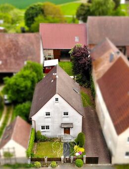 Großes Grundstück mit Scheune - Einfamilienhaus zur Kernsanierung oder Neubau - Bütthard