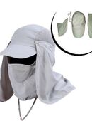 Mütze mit Netz Gesichsmütze Nackenmütze Sonnenmütze bei Safari Urlaub  16,90 €* in 78052