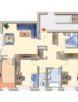 Großzügige 4 Zimmerwohnung mit 2 PKW Stellplätzen *Höfingen* - Leonberg (Baden-Württemberg)