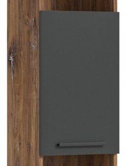 welltime Midischrank Agen, Breite 35 cm, 1 Tür, 2 offene Fächer, 1 Einlegeboden (1-St) Hängeschrank, Badmöbel, Badschrank, Schrank, Wandschrank, Badezimmer